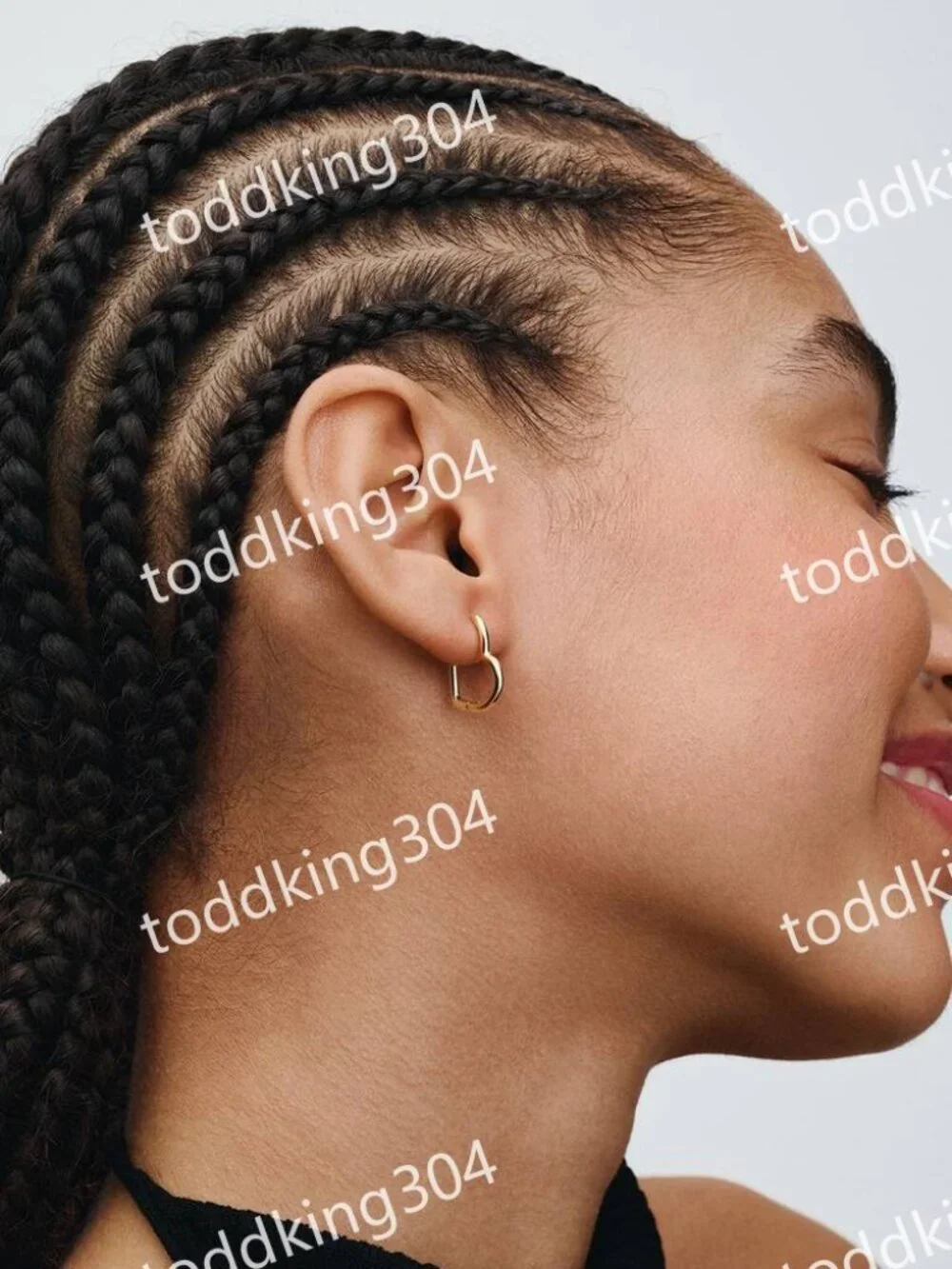 Asymmetrical Heart Hoop Earrings
